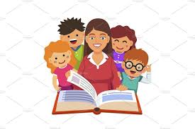 Teacher reading to class 